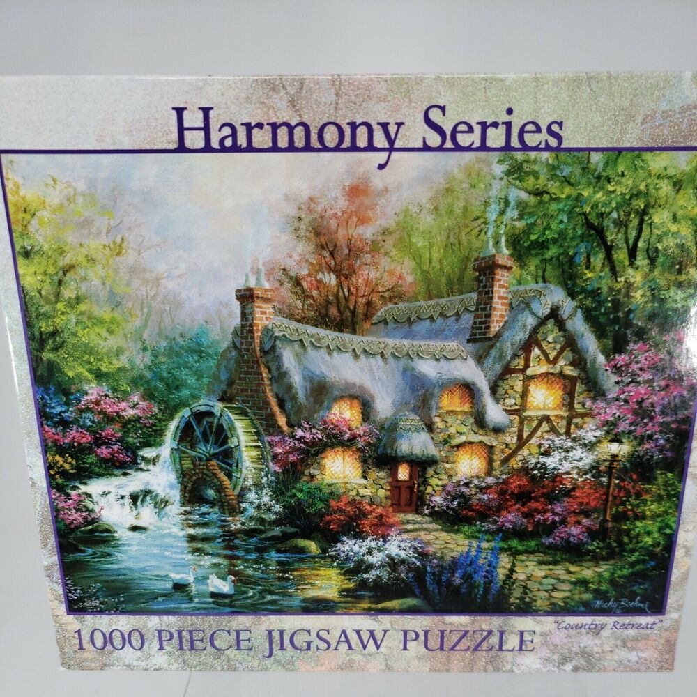 Nicky Boehme Harmony Series Country Retreat 1000 Piece Jigsaw Puzzle 18x25 NEW